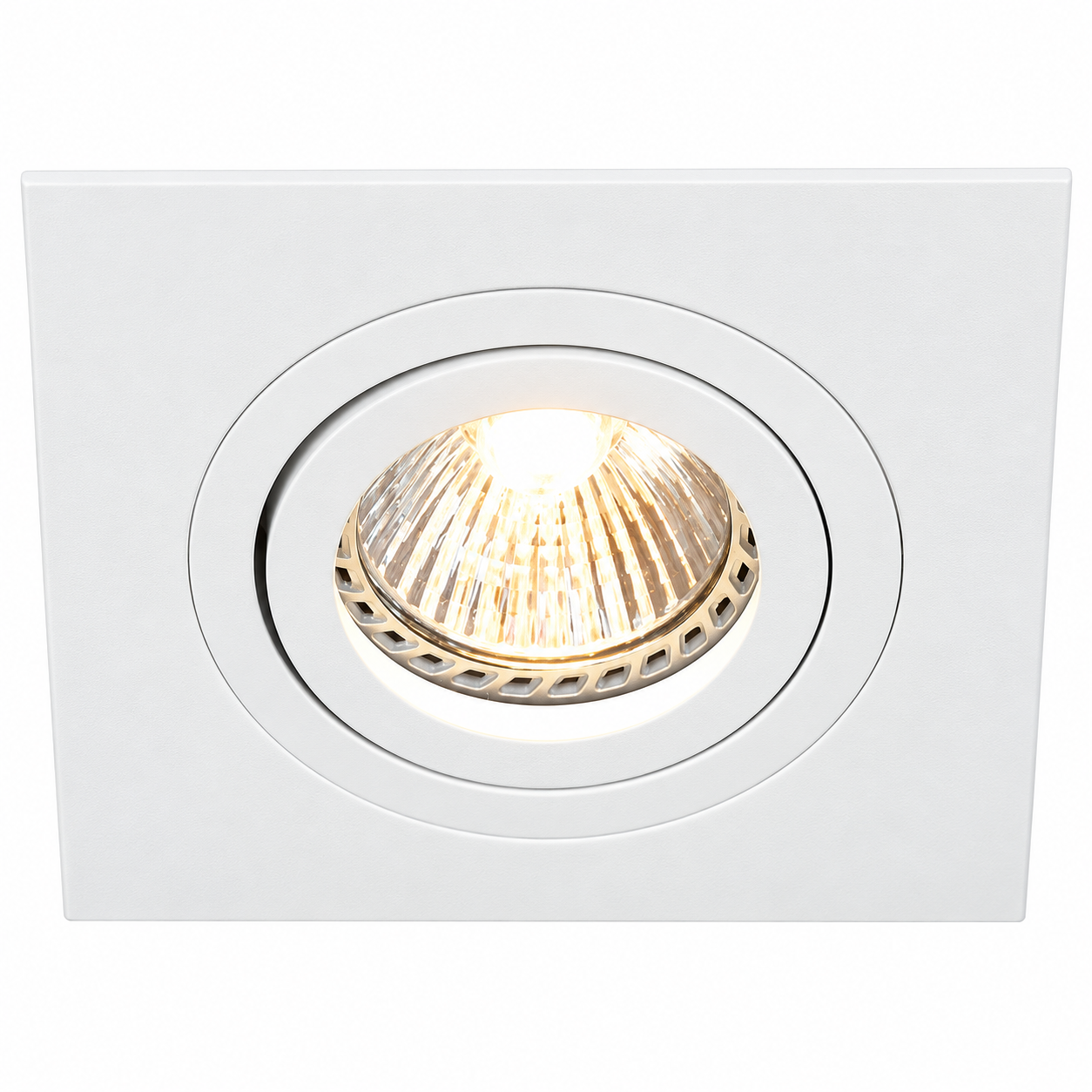 Pélite Spot 7305W – Witte vierkante inbouwspot 10 x 10 cm