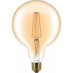 Philips Filament Led globelamp 125mm 7/50w E27 2000k goud