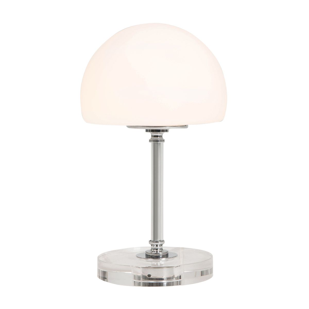 Steinhauer Ancilla 7933CH – Tafellamp chroom met glazen kap en 3-standen touchdimmer