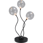 Tafellamp Gio 3 lichts zwart LED dim to warm