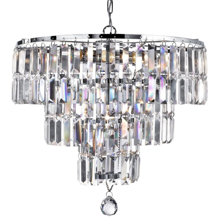 Hanglamp Empire 5-lichts met helder kristal