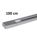 100cm 1-fase railverlichting grijs