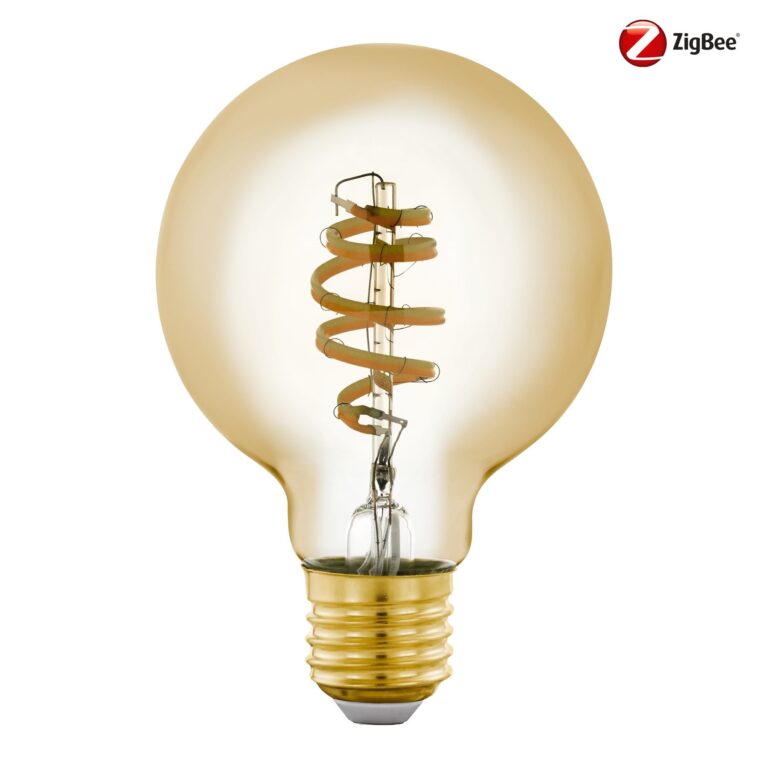 EGLO Connect-Z Zigbee Spiraal Filament LED Lamp E27 6 Watt 400Lm 80mm globelamp