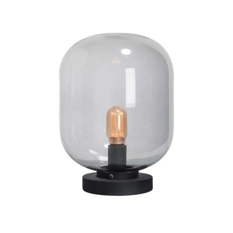 Benn Mini tafellamp 1x E27 zwart / gun metal glas