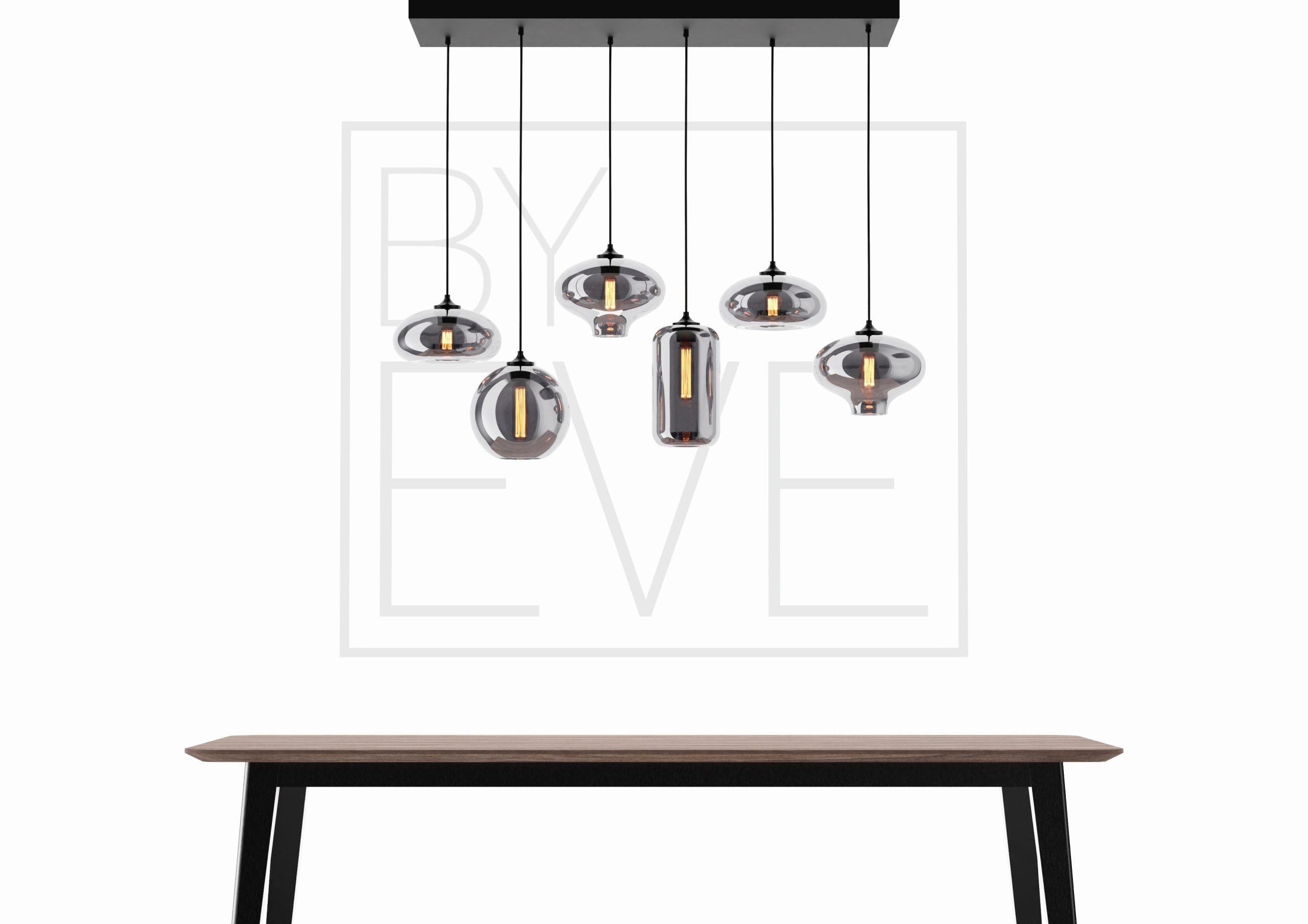 By Eve Hanglamp 6 lichts grey B