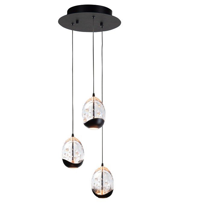 Hanglamp Clear Egg 3 lichts