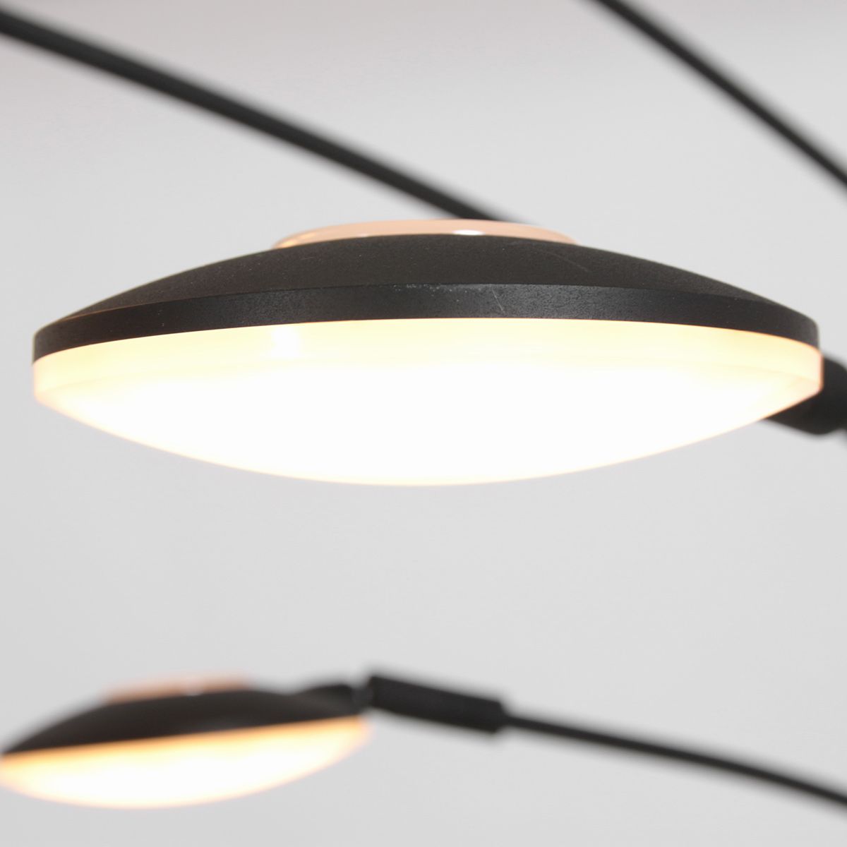 Steinhauer Synna 1327ZW – Zwarte 5-lichts LED booglamp met draaidimmer - Afbeelding 23