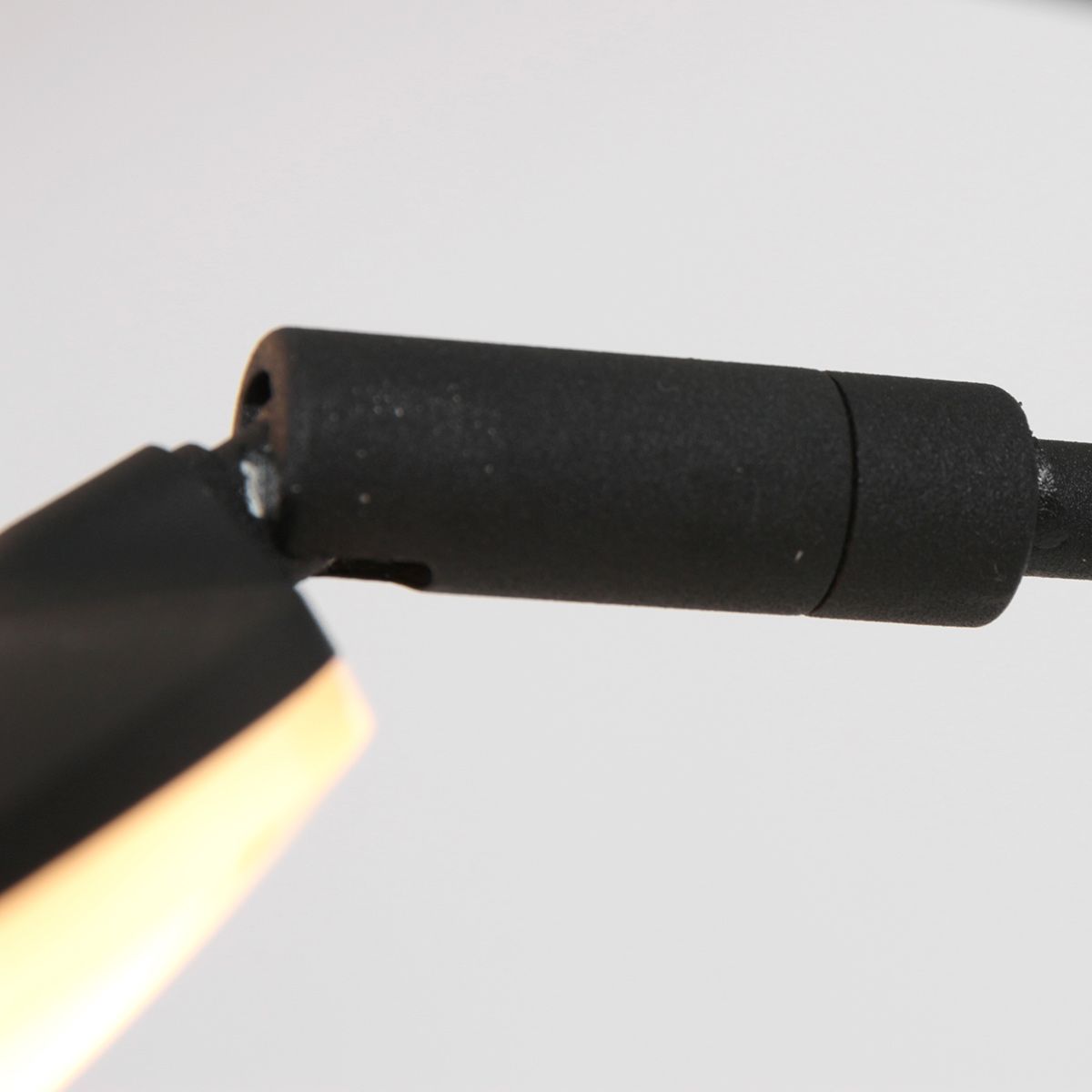 Steinhauer Synna 1327ZW – Zwarte 5-lichts LED booglamp met draaidimmer - Afbeelding 13