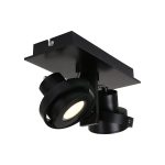 Wandlamp / Spots LED Quatro 7550ZW zwart
