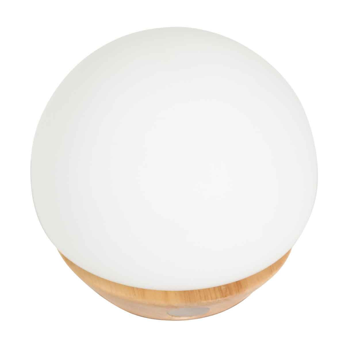 Steinhauer Ancilla 7932BE – Tafellamp van beukenhout met wit glas en 3-staps touchdimmer - Afbeelding 10