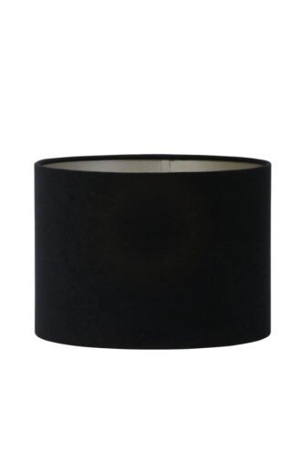 2225322 - Kap cilinder 25-25-18 cm VELOURS zwart-taupe