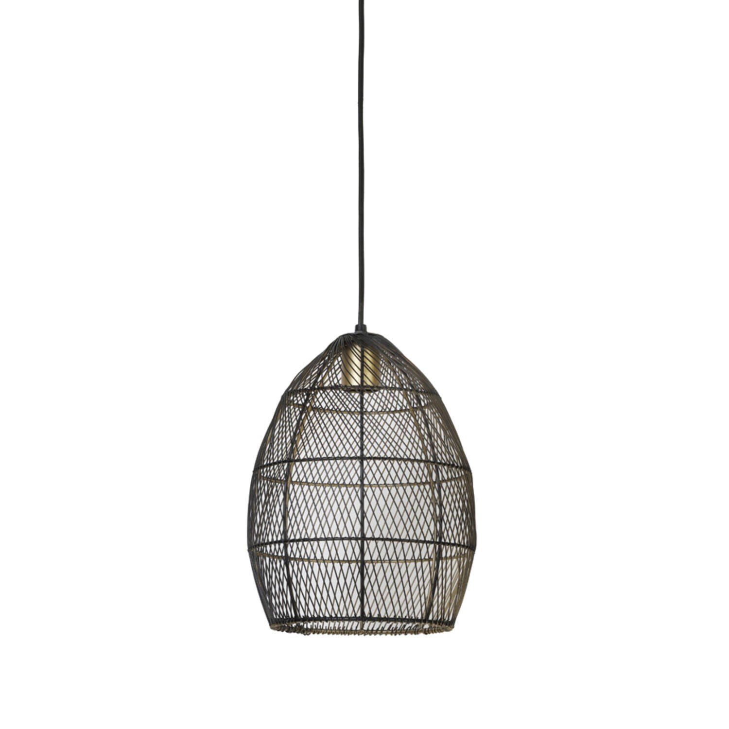 Hanglamp Ø23x31 cm MEYA zwart-goud - Afbeelding 2
