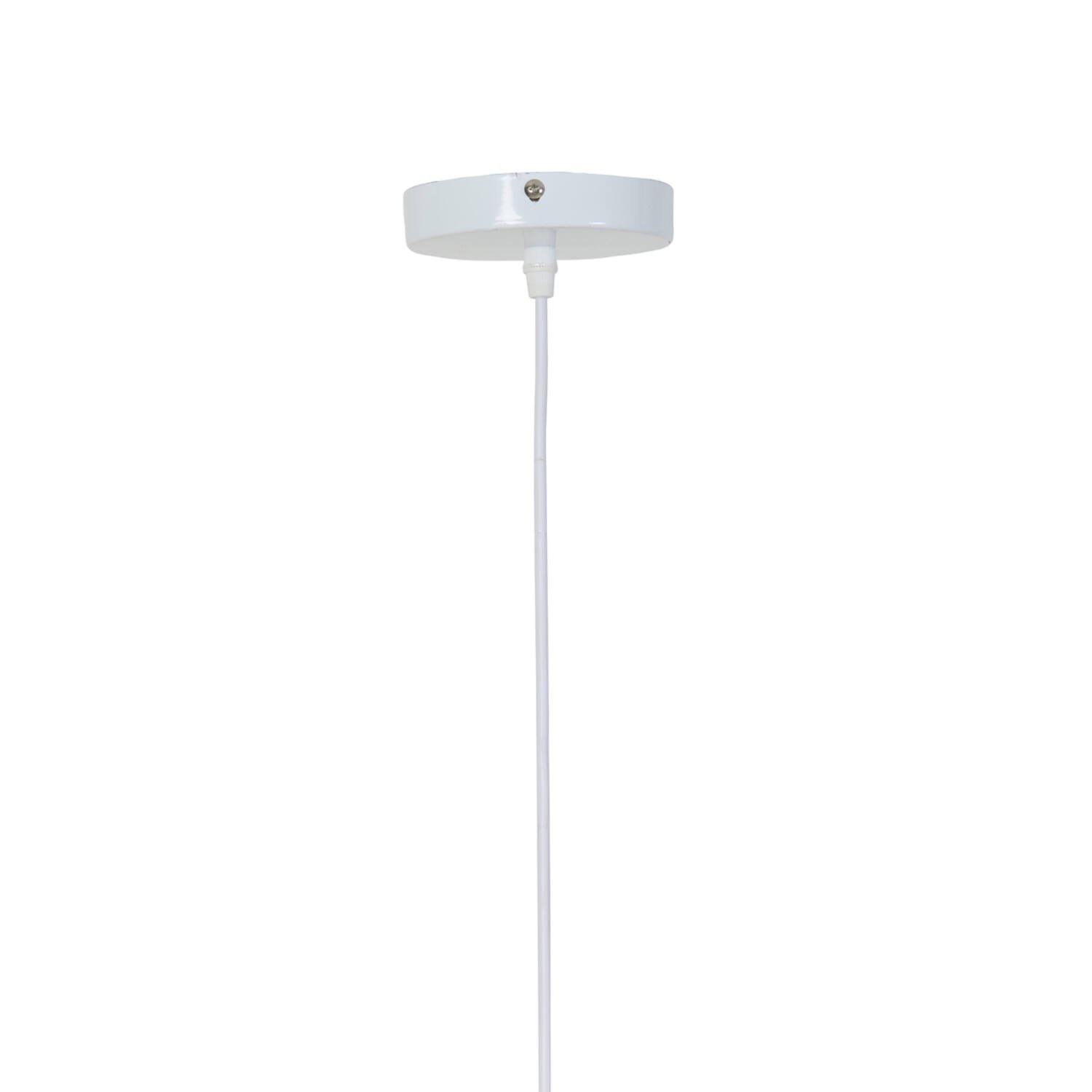 Hanglamp Ø60x29,5 cm TRIPOLI rotan naturel+wit - Afbeelding 4
