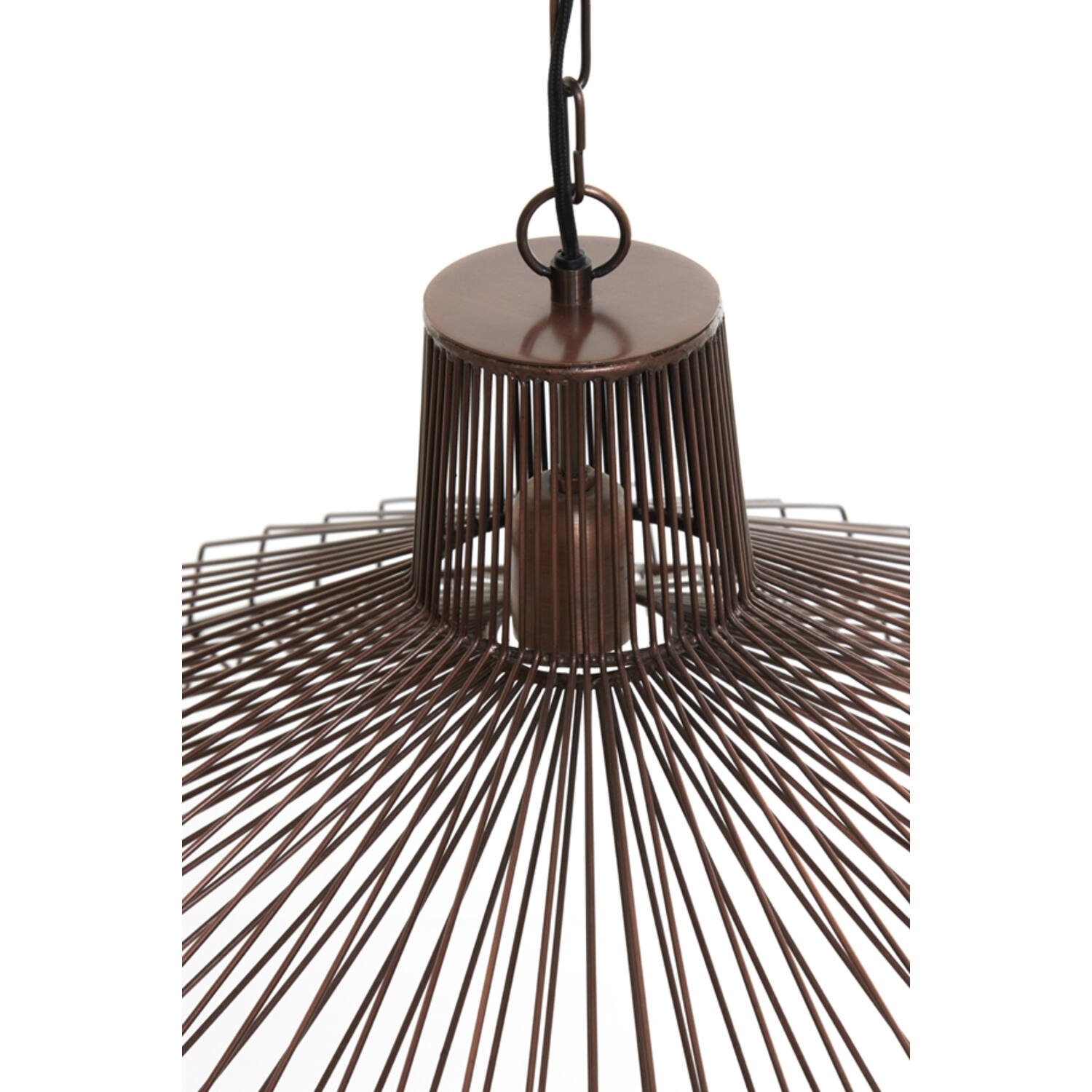 Hanglamp Ø65x37 cm KASPER antiek koper - Afbeelding 4