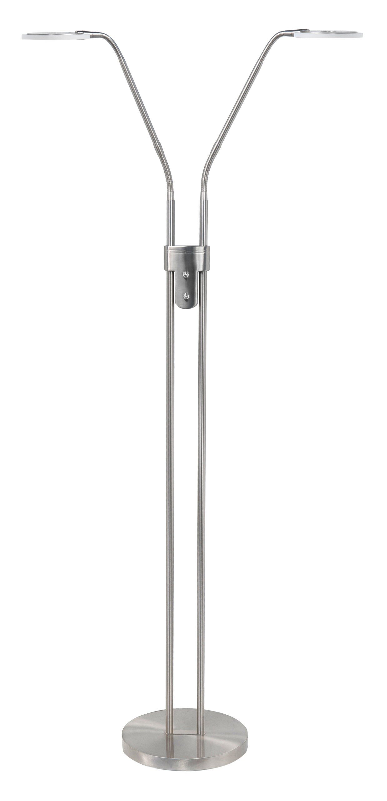 Leeslamp Rodeo staal 2 lichts LED