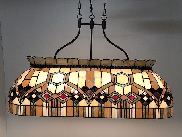 Tiffany pool-leestafellamp Geo