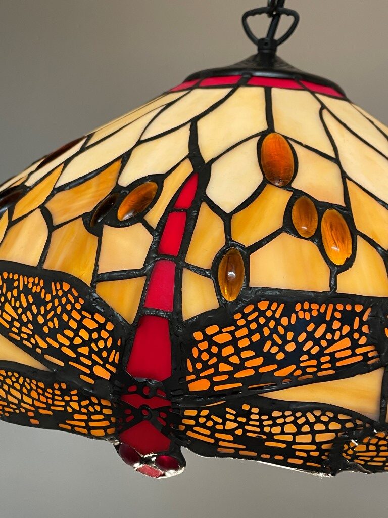 Tiffany hanglamp ⌀ 40cm Beige Dragonfly - Afbeelding 5