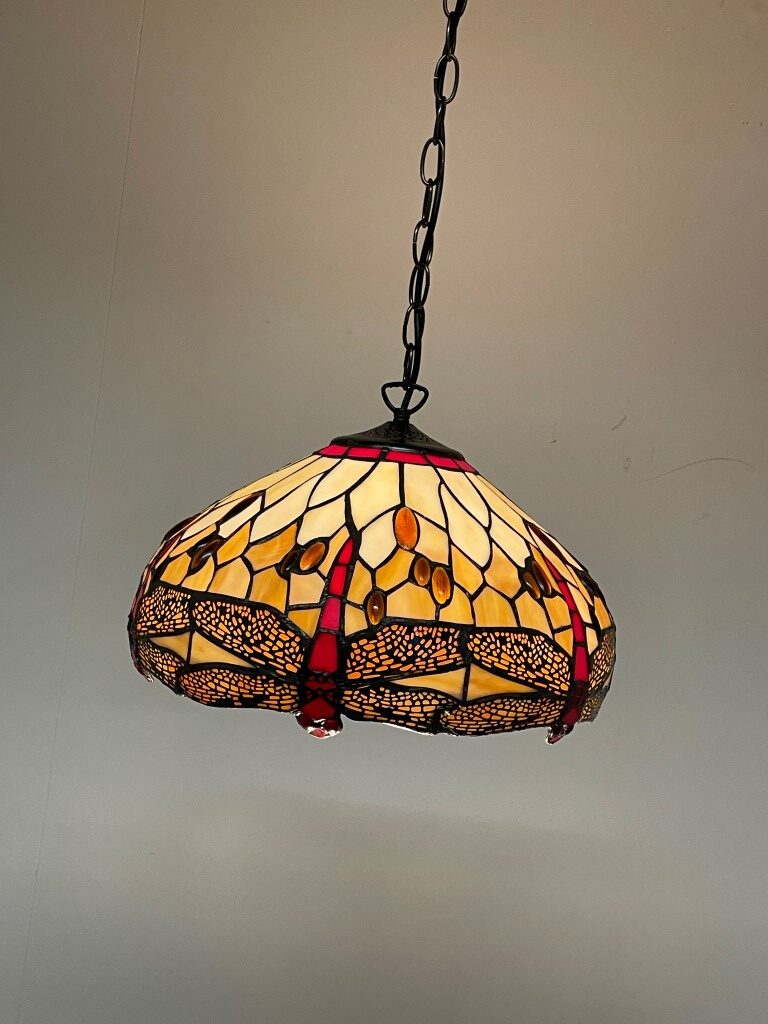 Tiffany hanglamp ⌀ 40cm Beige Dragonfly - Afbeelding 6