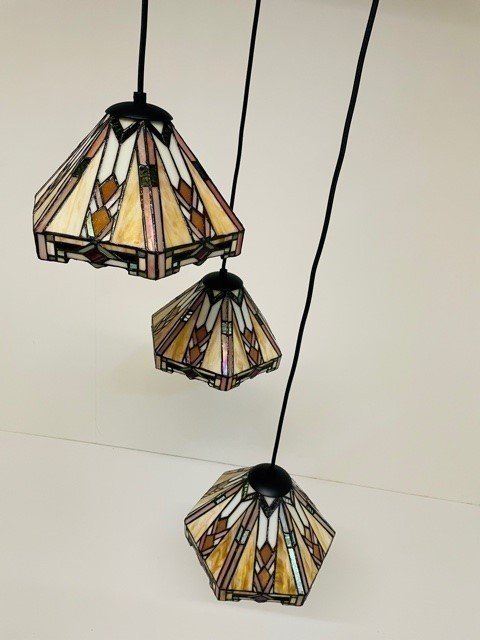 Tiffany hanglamp Wyber 25 Triple Round - Afbeelding 7