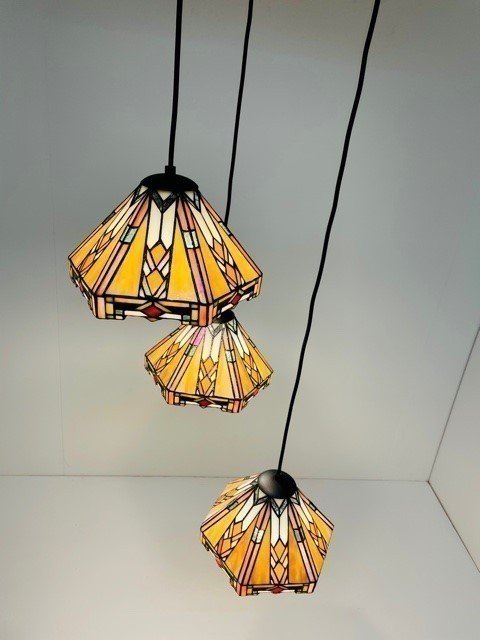 Tiffany hanglamp Wyber 25 Triple Round - Afbeelding 3