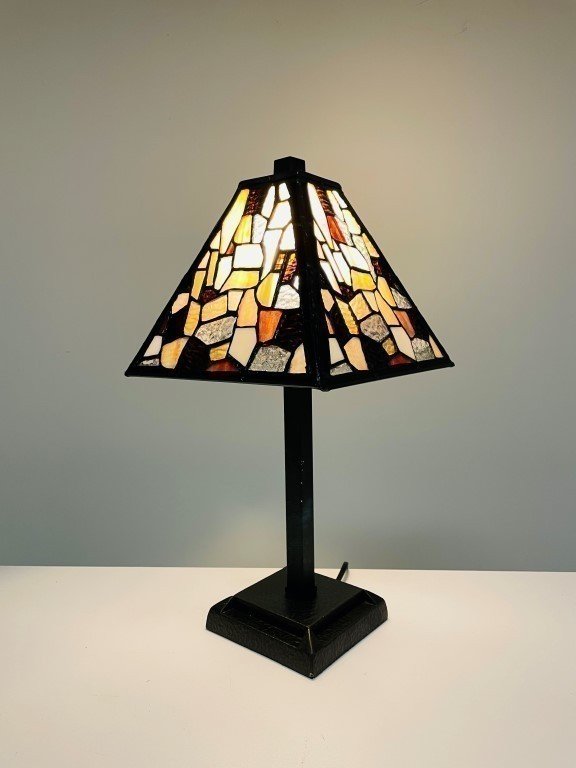 Tiffany Mini Tafellamp Fallingwater - Afbeelding 5