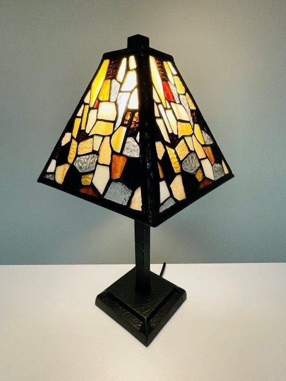Tiffany Mini Tafellamp Fallingwater - Afbeelding 7