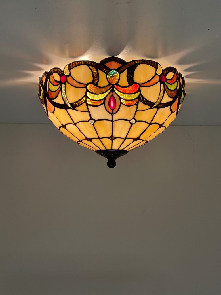 Tiffany plafondlamp Roxbury 40/80