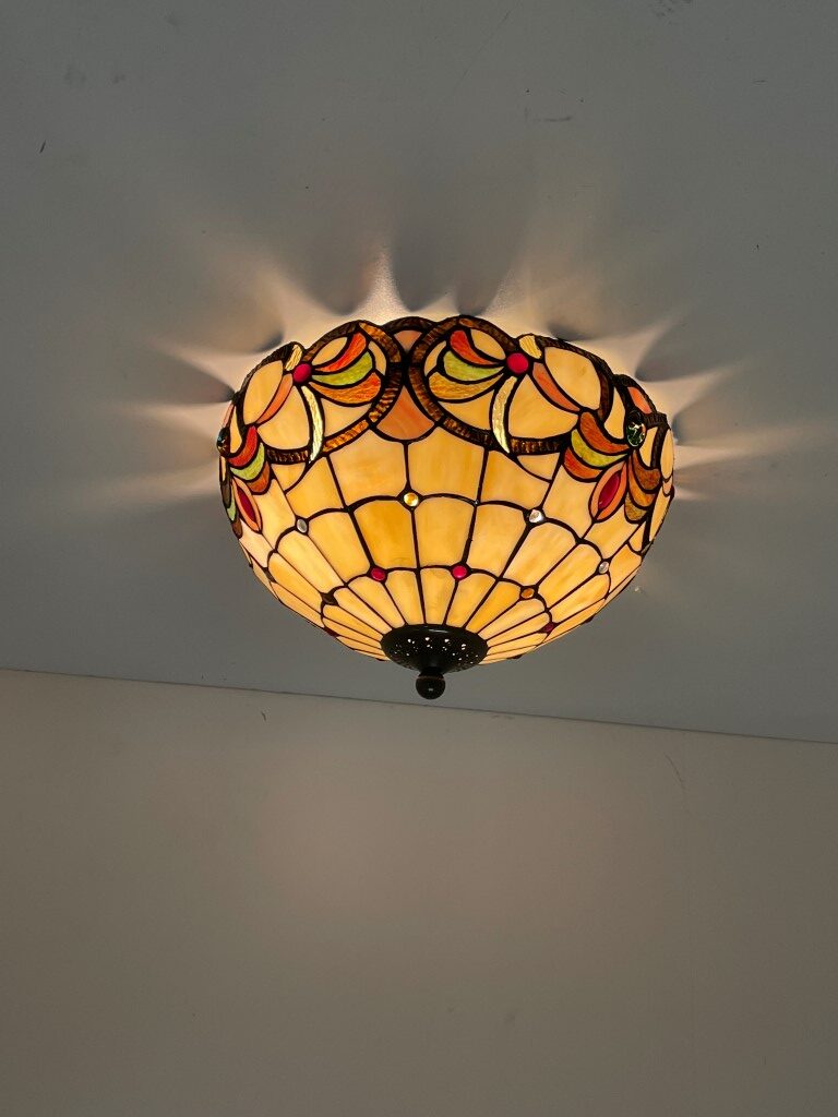 Tiffany plafondlamp Roxbury 40/80 - Afbeelding 3