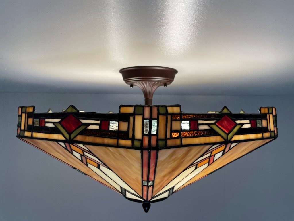 Tiffany plafondlamp Wyber 58 Flow - Afbeelding 3