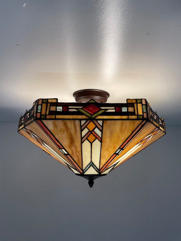 Tiffany plafondlamp Wyber 58 Flow - Afbeelding 4