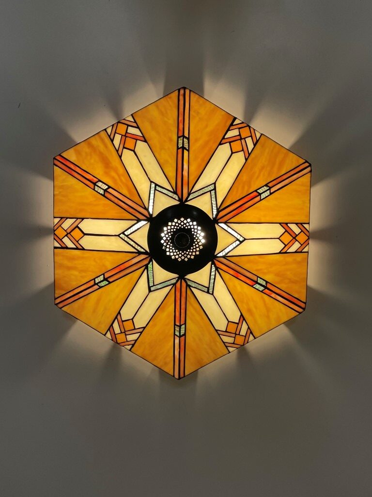 Tiffany plafondlamp Wyber 58 Flow - Afbeelding 6