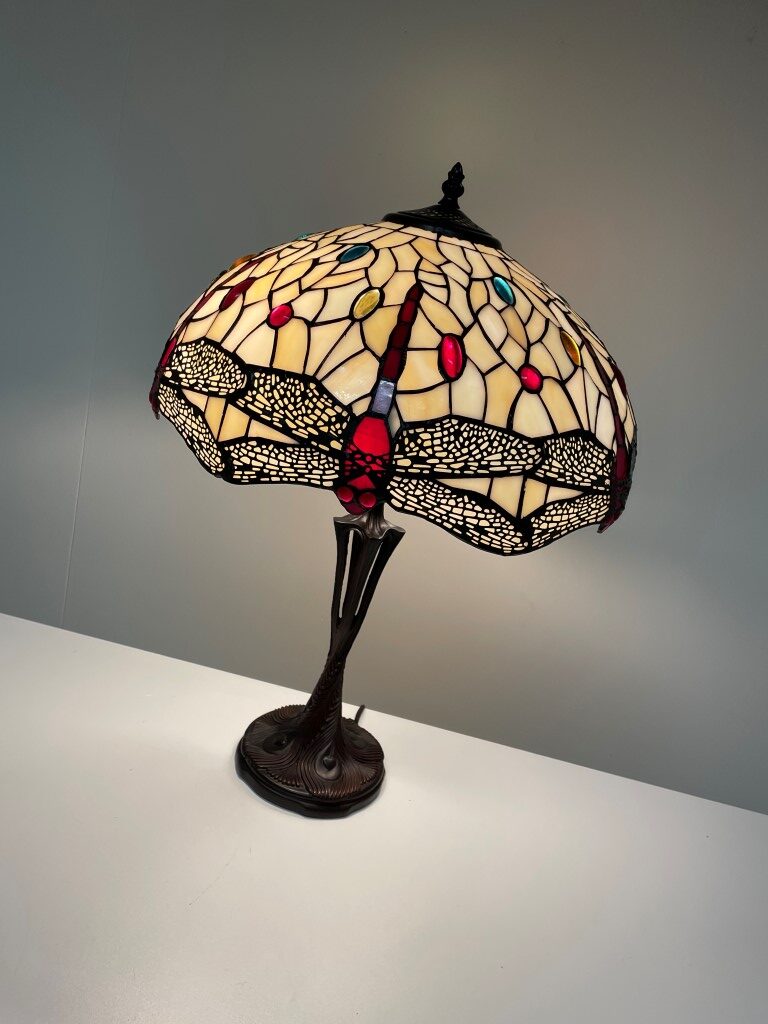 Tiffany tafellamp Dragonfly 40 / P8 /Gaudi - Afbeelding 3