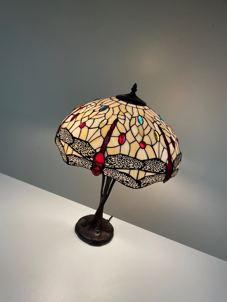 Tiffany tafellamp Dragonfly 40 / P8 /Gaudi - Afbeelding 4