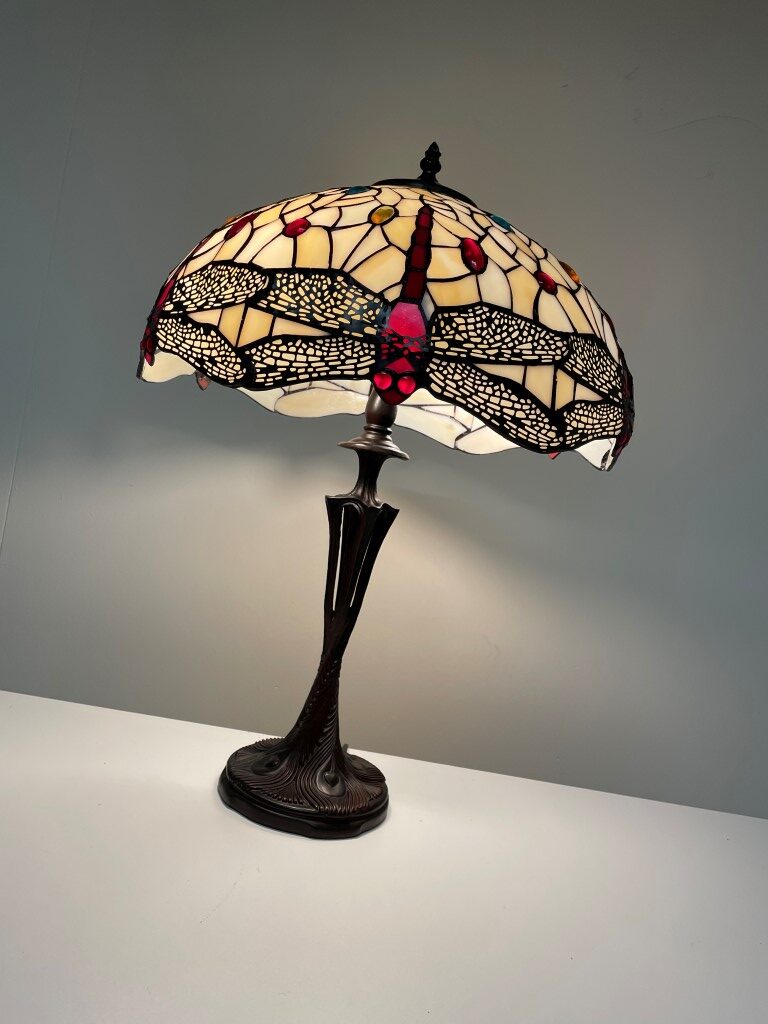 Tiffany tafellamp Dragonfly 40 / P8 /Gaudi - Afbeelding 5