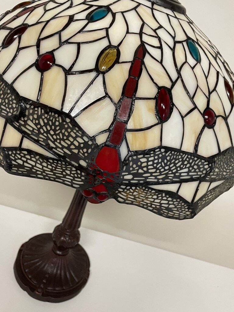 Tiffany tafellamp Dragonfly Gaudi 40 - P7 - Afbeelding 6