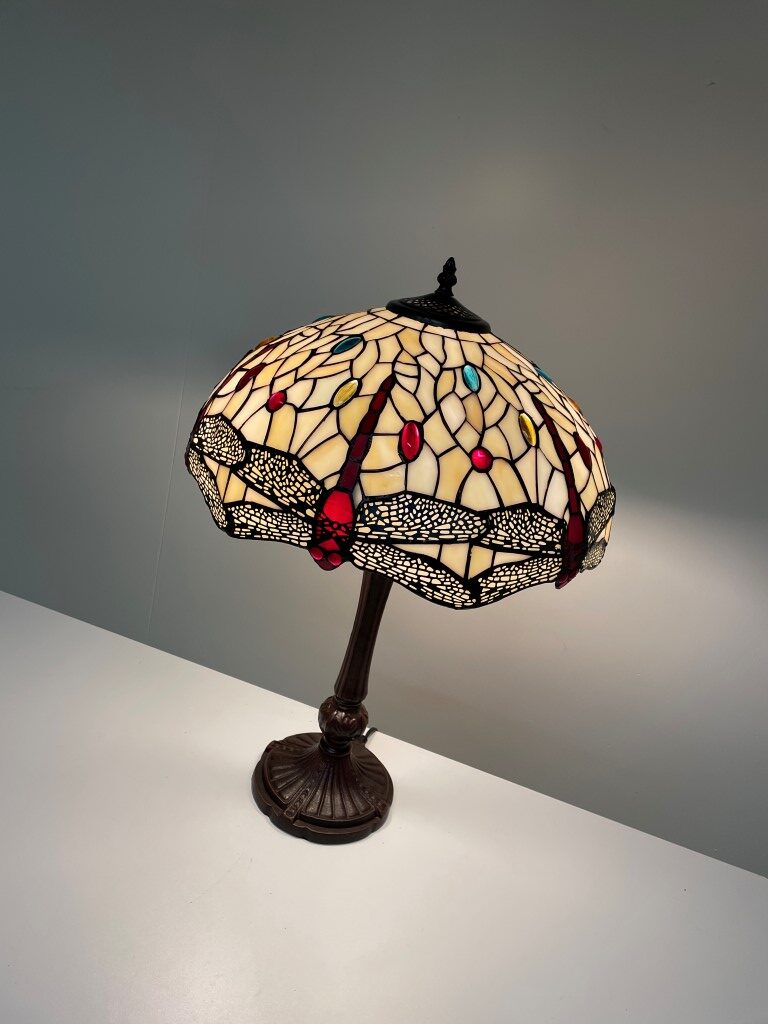 Tiffany tafellamp Dragonfly Gaudi 40 - P7 - Afbeelding 3