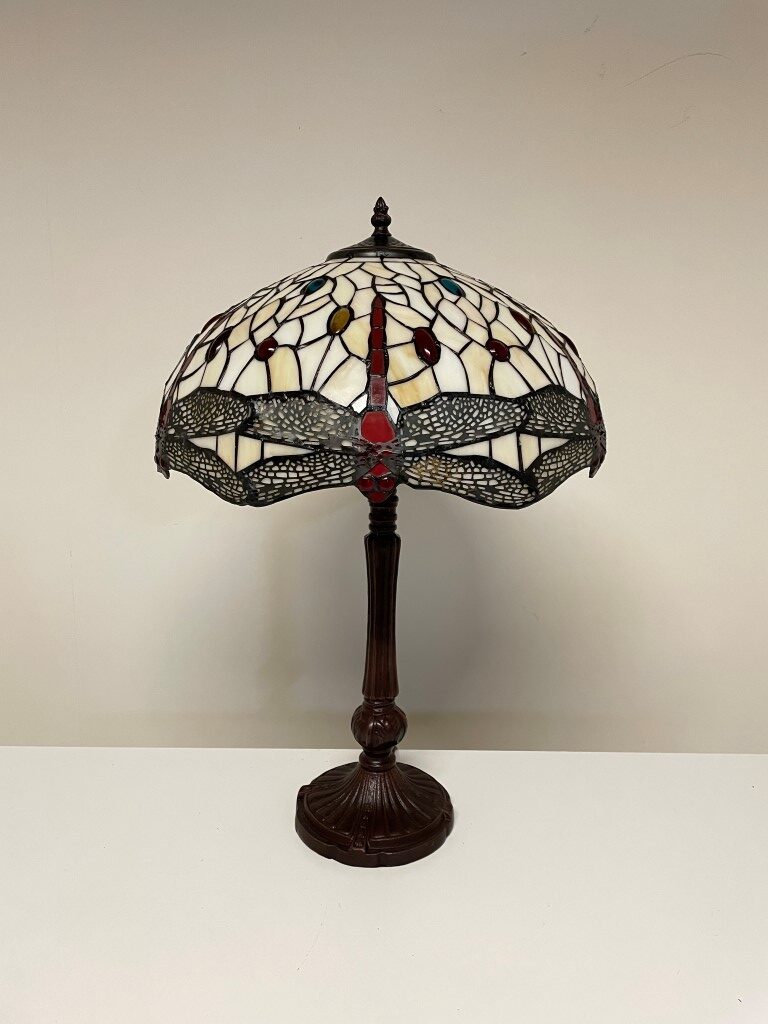 Tiffany tafellamp Dragonfly Gaudi 40 - P7 - Afbeelding 4