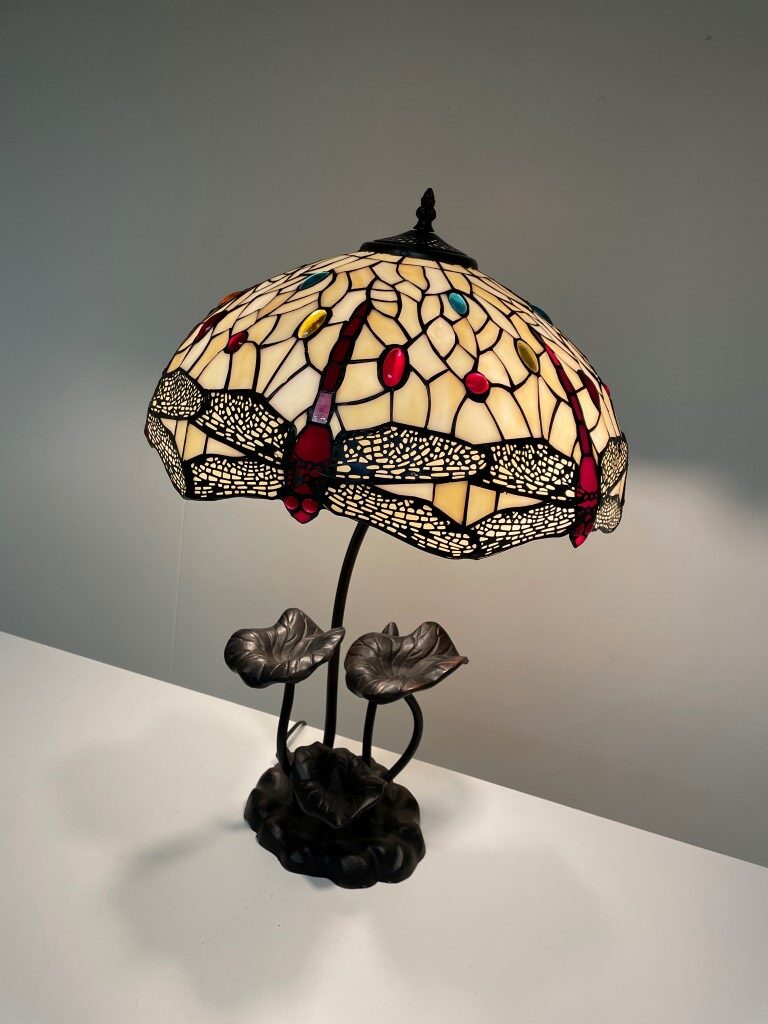 Tiffany tafellamp Dragonfly / P19 - 1634 - Afbeelding 3