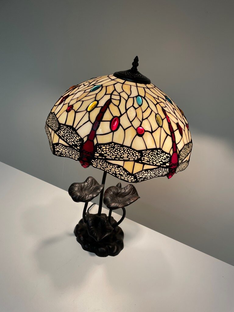 Tiffany tafellamp Dragonfly / P19 - 1634 - Afbeelding 4