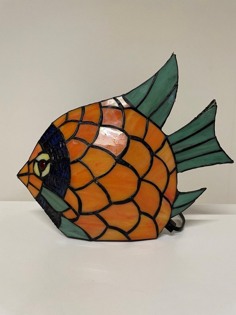 Tiffany tafellamp Vis Orange - Afbeelding 4
