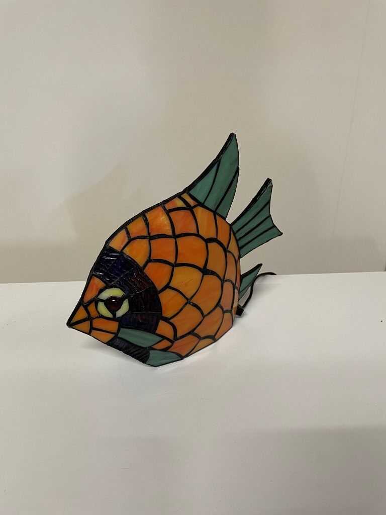 Tiffany tafellamp Vis Orange - Afbeelding 5
