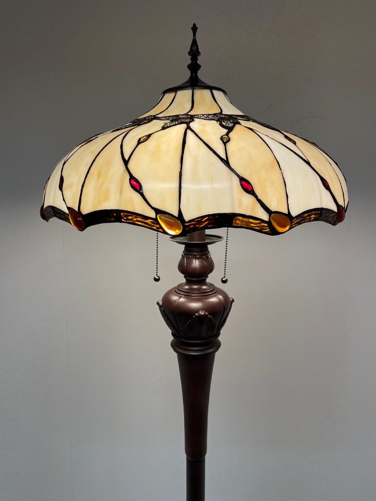 Tiffany vloerlamp Butterfly 50 De Luxe - Afbeelding 3