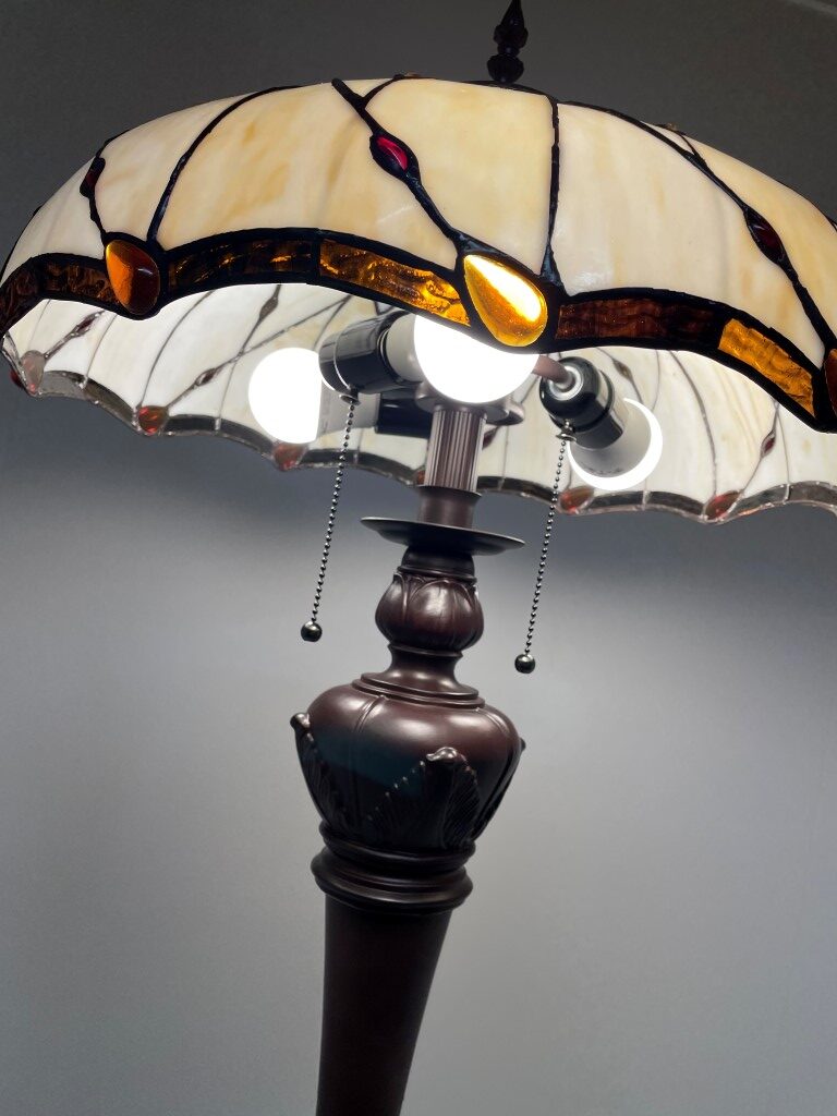 Tiffany vloerlamp Butterfly 50 De Luxe - Afbeelding 4