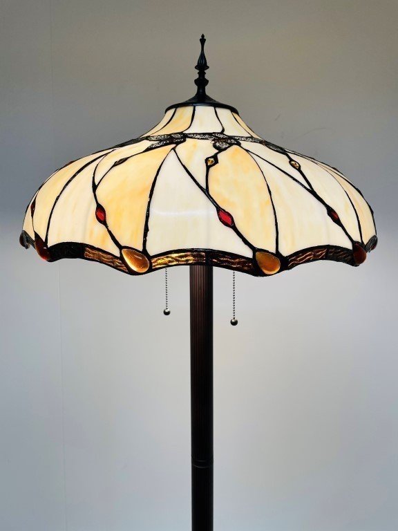 Tiffany vloerlamp Butterfly 50 Straight - Afbeelding 3