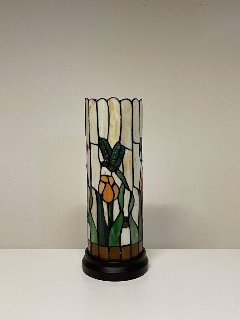 Tiffany windlicht Tulip Dragonfly hoog - Afbeelding 12