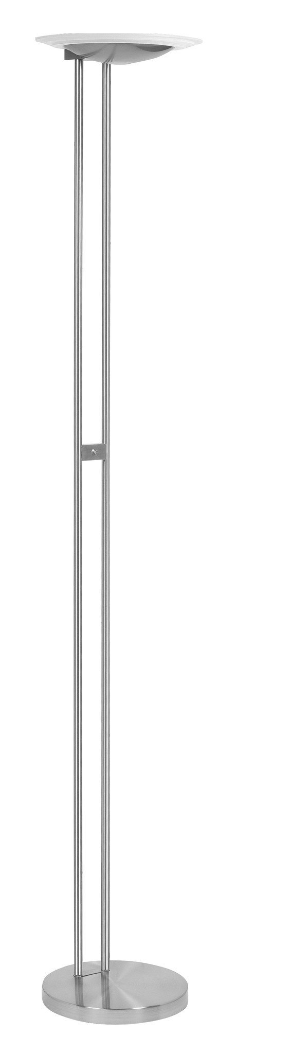 Vloerlamp Biarritz nikkel mat uplight