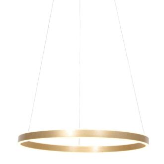 Hanglamp Ringlux 3502GO Goud – Dimbare LED ringlamp Ø60 cm met up- en downlight