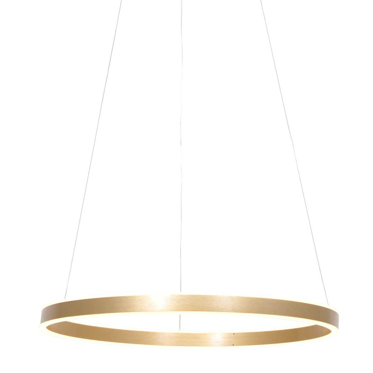 Hanglamp Ringlux 3502GO Goud – Dimbare LED ringlamp Ø60 cm met up- en downlight