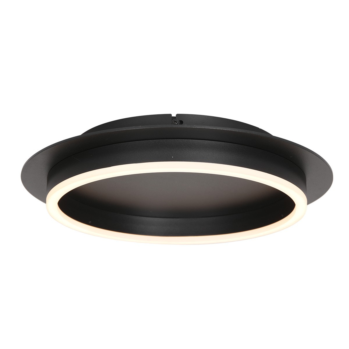 Plafondlamp Ringlux 32cm zwart