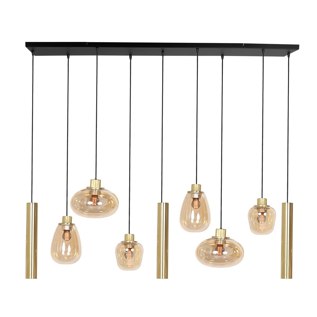 Hanglamp Reflexion Messing met 3 lichtkokers GU10 - Afbeelding 3